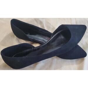 S34 Forever 21 Black Suede Pointed Flats
